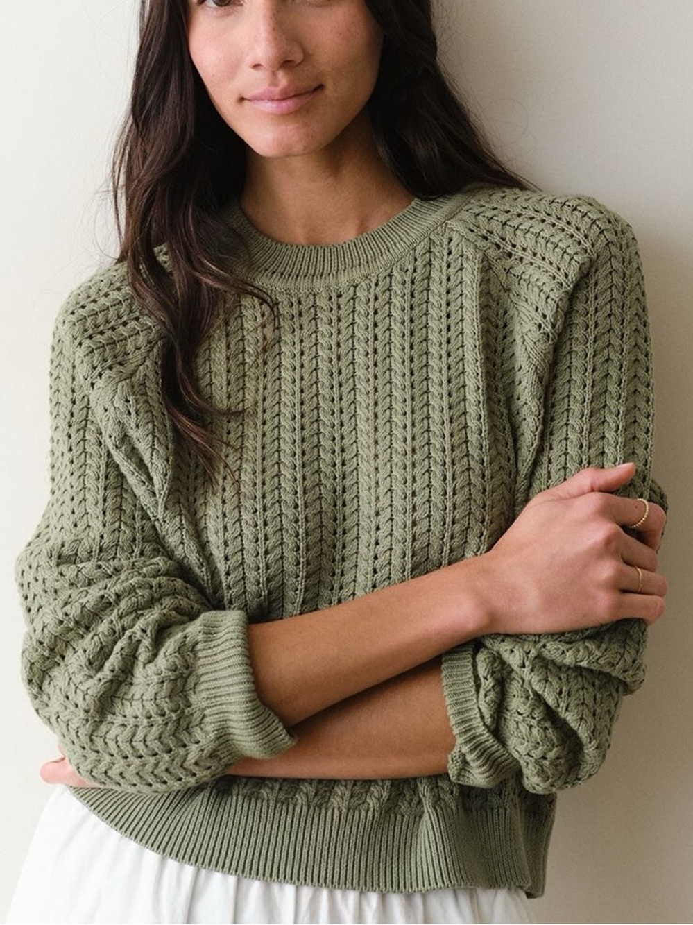 Marine Layer Textured Stitch Crewneck Sweater - Size Small like new